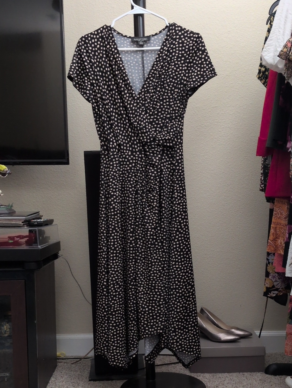 Polka Dot Wrap Dress
